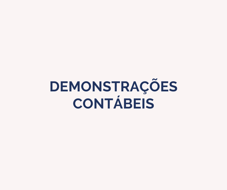 Demonstrações Contábeis