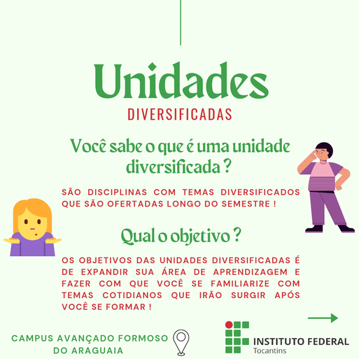 O que é uma unidade diversificada e o seu objetivo