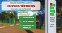 Seleção para cursos técnicos subsequentes recebe inscrições até 3 de agosto
